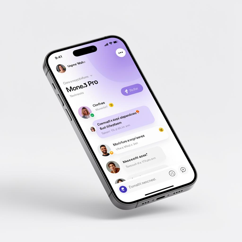 community software mockup