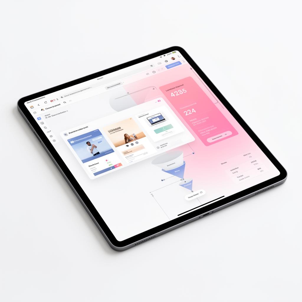 funnel software mockup